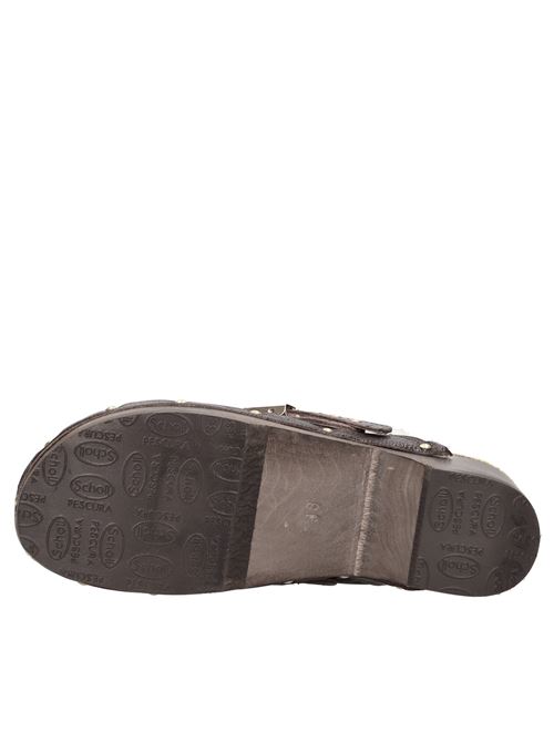 Mules in pelle e pelliccia SCHOLL ICONIC | PESCURA ROBINMARRONE